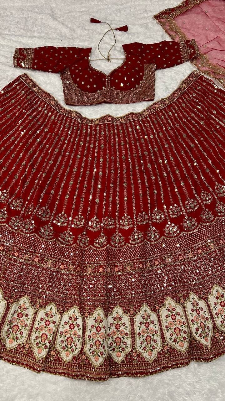 Bridal Look Rangoon Silk Maroon Lehenga Choli With Dupatta For Wedding Wear