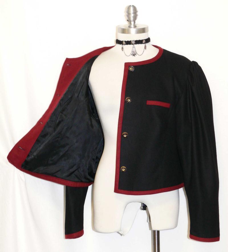 BLACK ~ COTTON German Women SUMMER Hunting Riding Dress Skirt Pants JACKET 16 L