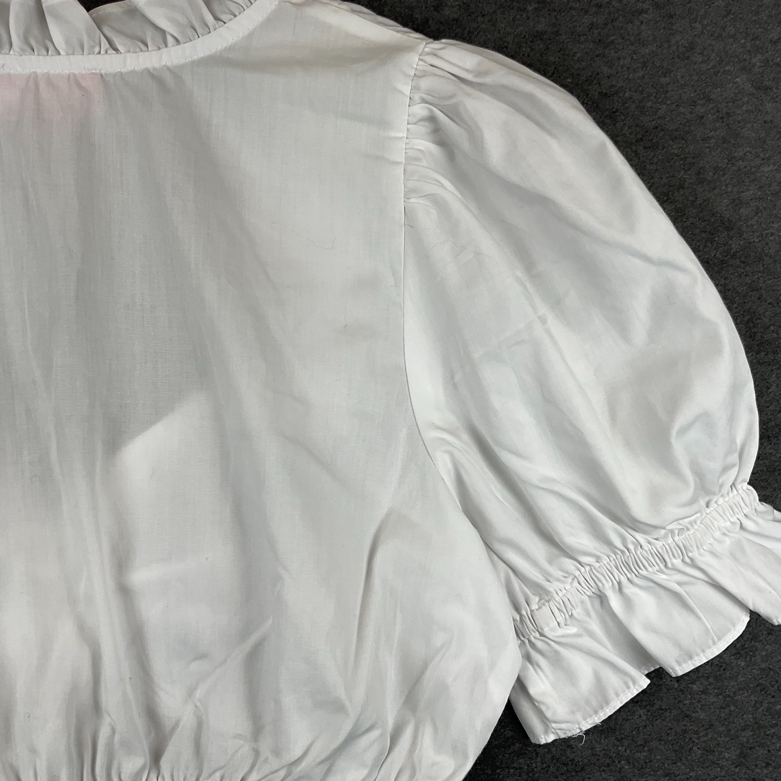 Dirndl Blouse Germany Bavarian Top Trachten Octoberfest Folk Festival Size 40 /M