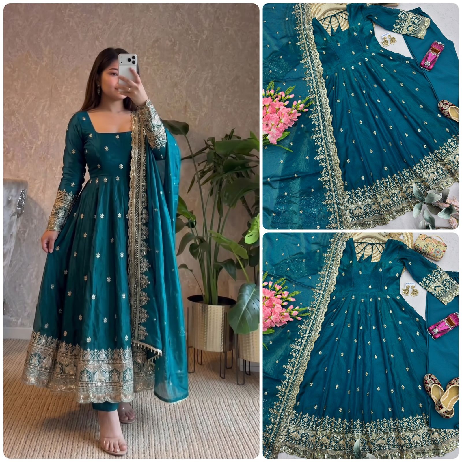 Anarkali Gown Indian Dress Salwar Kameez Ready made Party Wedding Bollywood