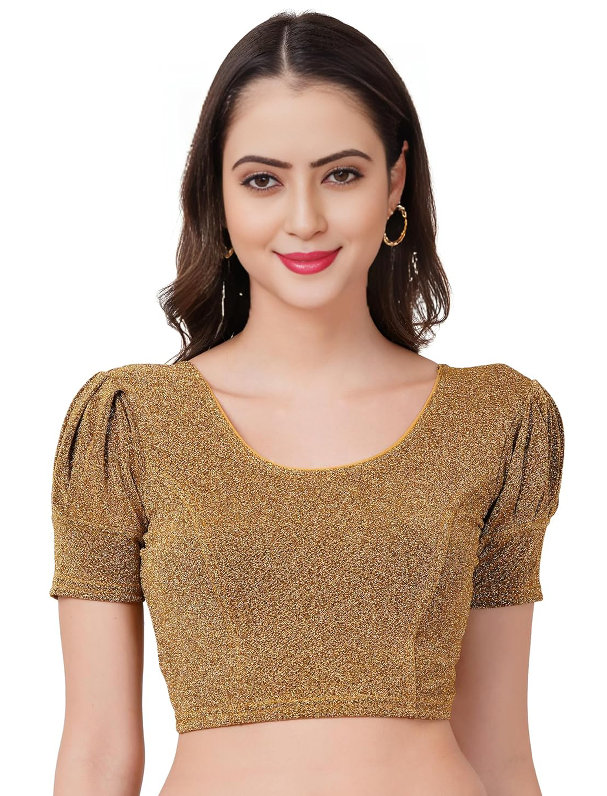 Saree Blouse for Women Banglori Silk Crop Top Heavy Embroidered Indian Choli