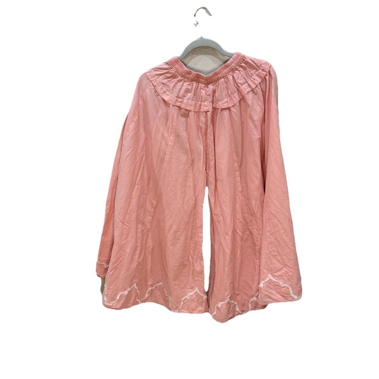 Original Maria B Girls Suit Peach Stripe Cotton Embroidered Shalwar Kameez 12-14