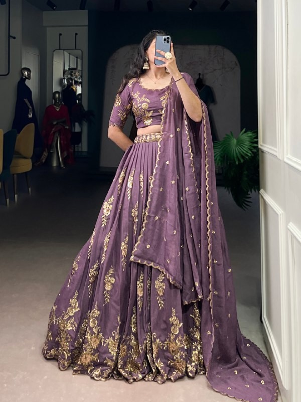 Lehenga choli Readymade stitched lehenga Sequance wedding Party lehenga women