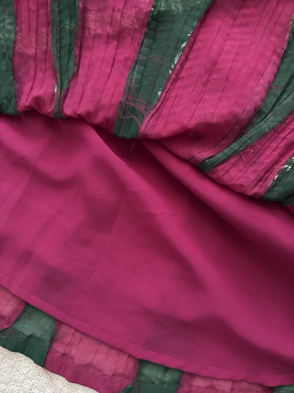 Magenta And Green Multicolor Designer Anarkali Style Readymade Womens Kurta
