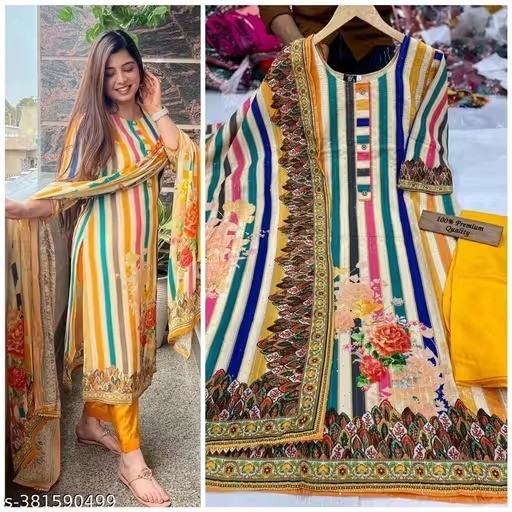 Readymad Rayo Kurta/kurti and plazoo Set for Women’s Party Festive Outfit Gift