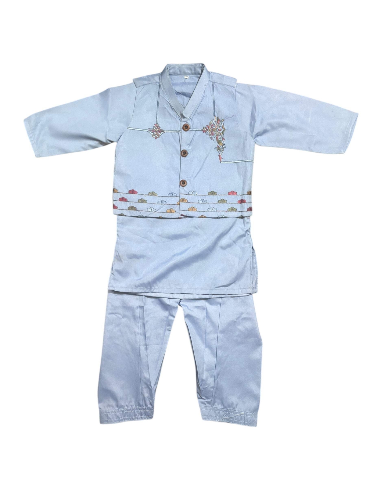 Traditional Kurta, Pajama and Coat Set for Boys – Ethnic Wear- 302