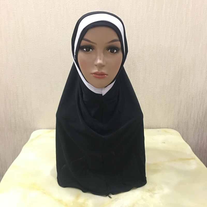 2 Piece Al Amira Hijab Islamic Prayer Hijabs Head Scarf Muslim Women Cap Shawls