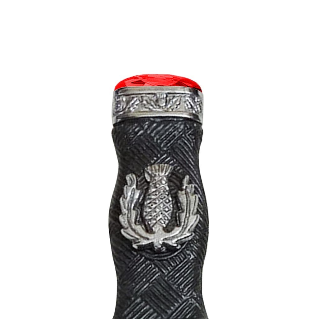 Scottish Red Stone Sgian Dubh Dummy Safe Knife Highlander Costume & Kilt Wear