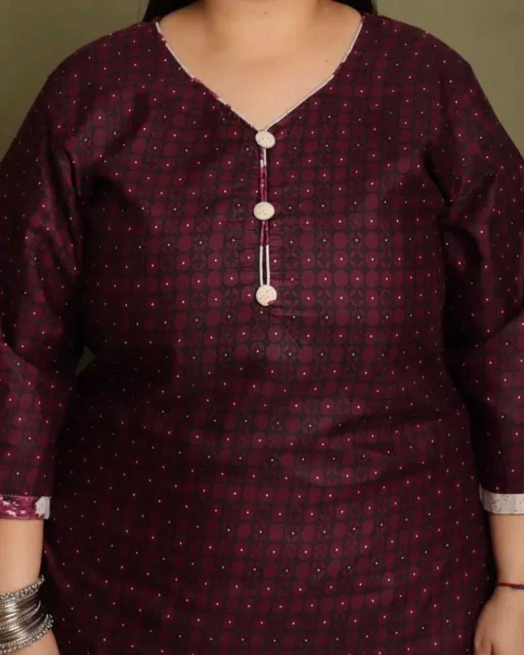 Women Cotton Blend Printed Plus Size Read To Wear Patiala Salwar Suit.( S To 10