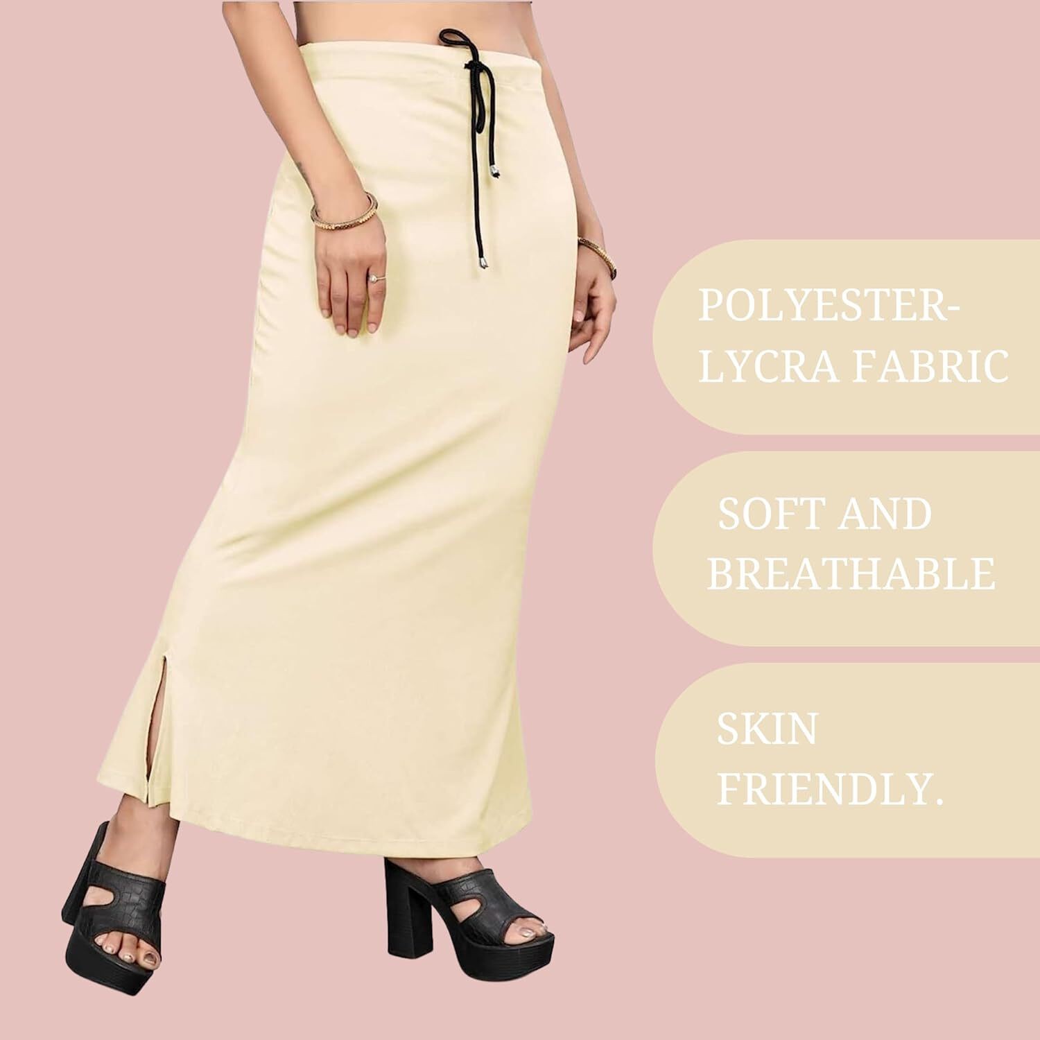 Lycra Saree Shapewear Petticoat for Women by Shreekama