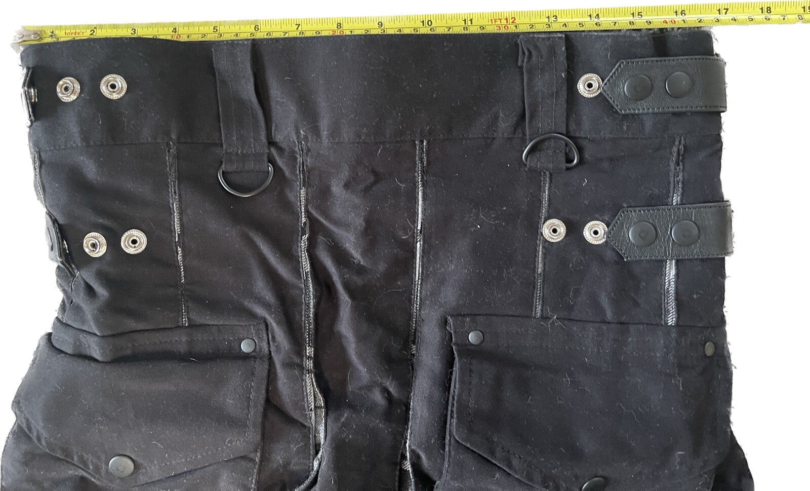 Kommando Scottish Highland Utility Black Gray White Kilt Size 32