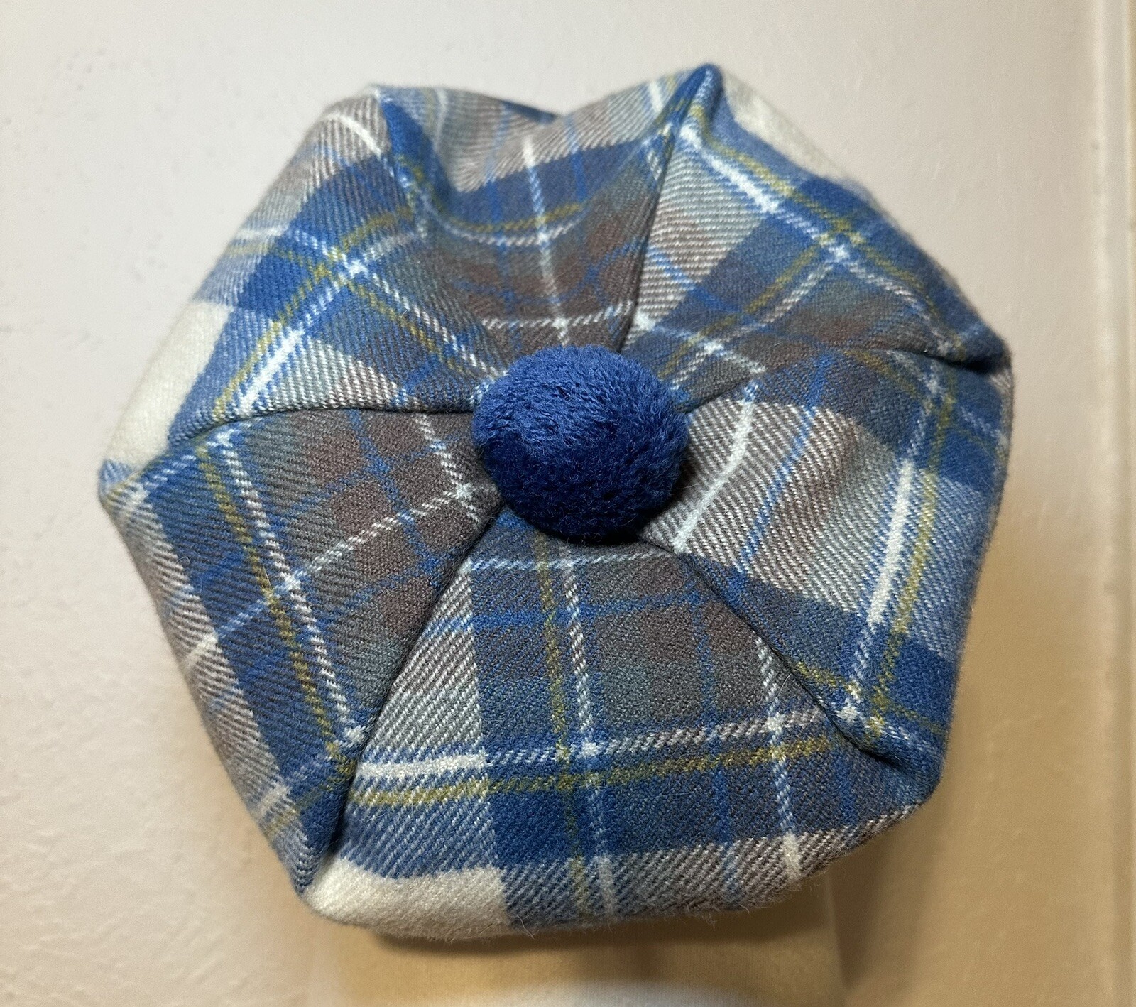 Hat Highland Tartan Tweeds Scotland Plaid Tam O’ Shanter ~ One Size 100% Wool