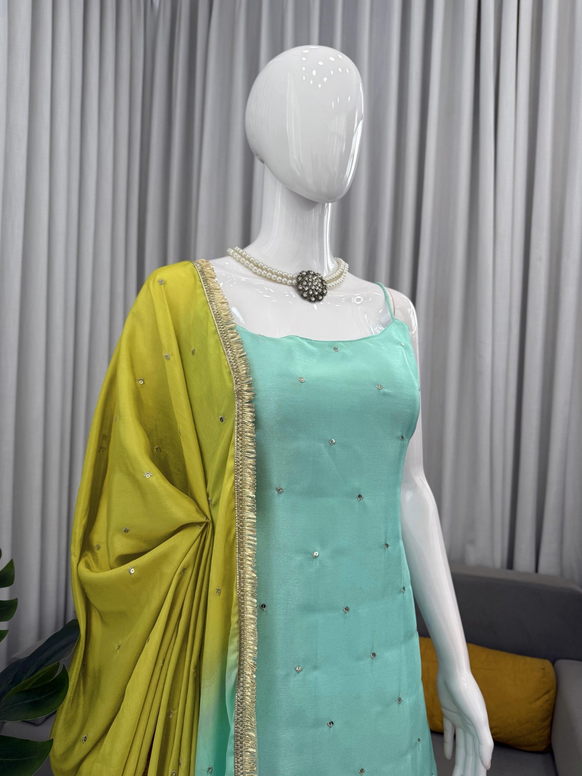 Partywear plazzo suit Bollywood Trending Artical Most Selling Wedding collection