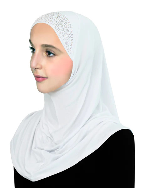 Lot of 12 JUNIOR SIZE Lycra Aiyah one piece Amira Hijab Pull On Headscarf Hijab