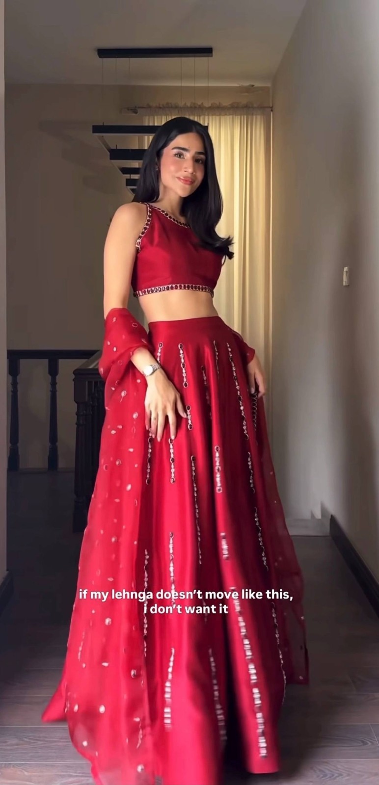 Women’s Traditional Lehenga Choli Real Mirror Work Bridal Wear
