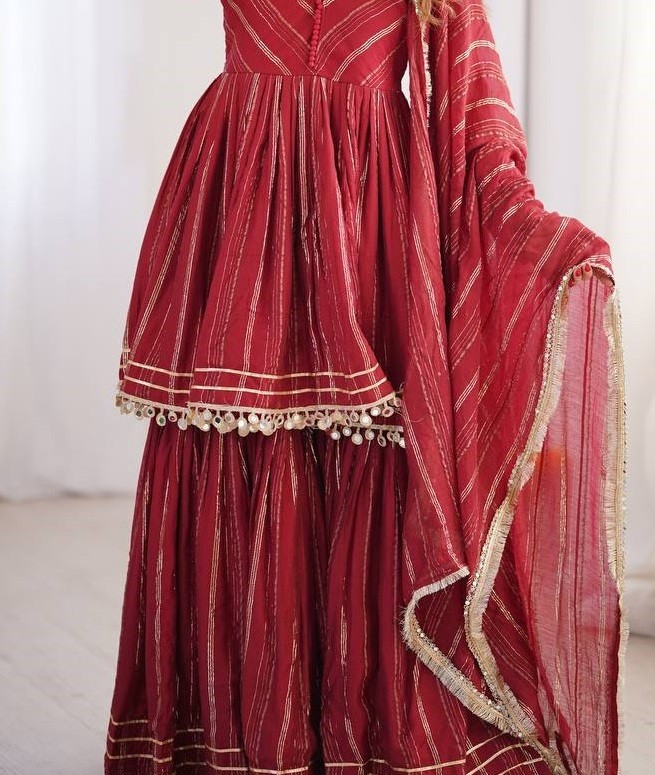 Fancy Collection Heavy Mal Chanderi Kurta Palazzo With Dupatta For Wedding