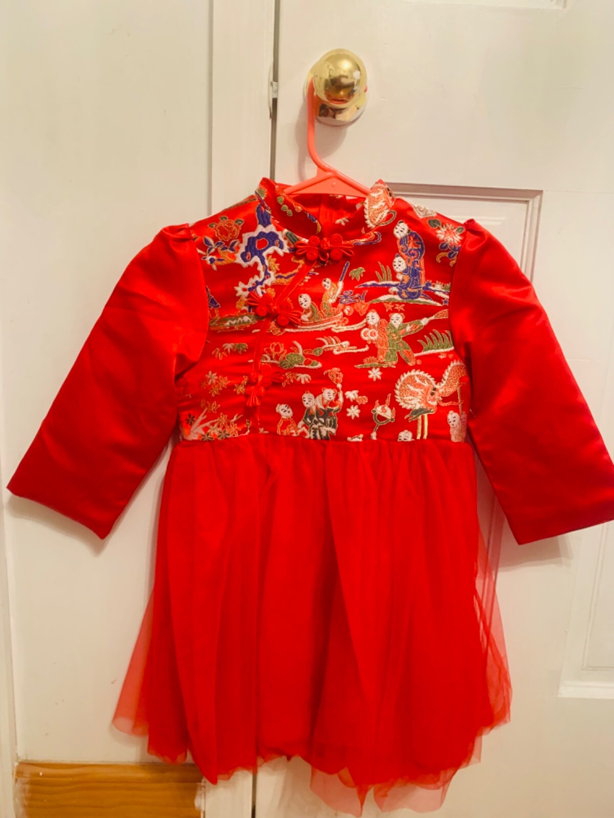 Chinese New Year Traditional Kids Tang Suit 120cm