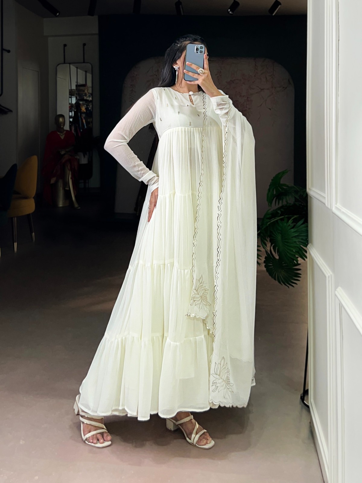 Bollywood Anarkali Gown Suit Indian Pakistani Party Wear Readymade Dress Wedding