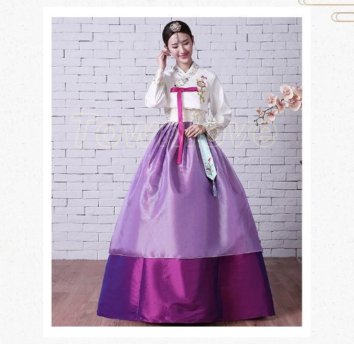 New Traditional Korean Hanbok Dress Korean Folk Stage Dance Costume Hanbok Dress