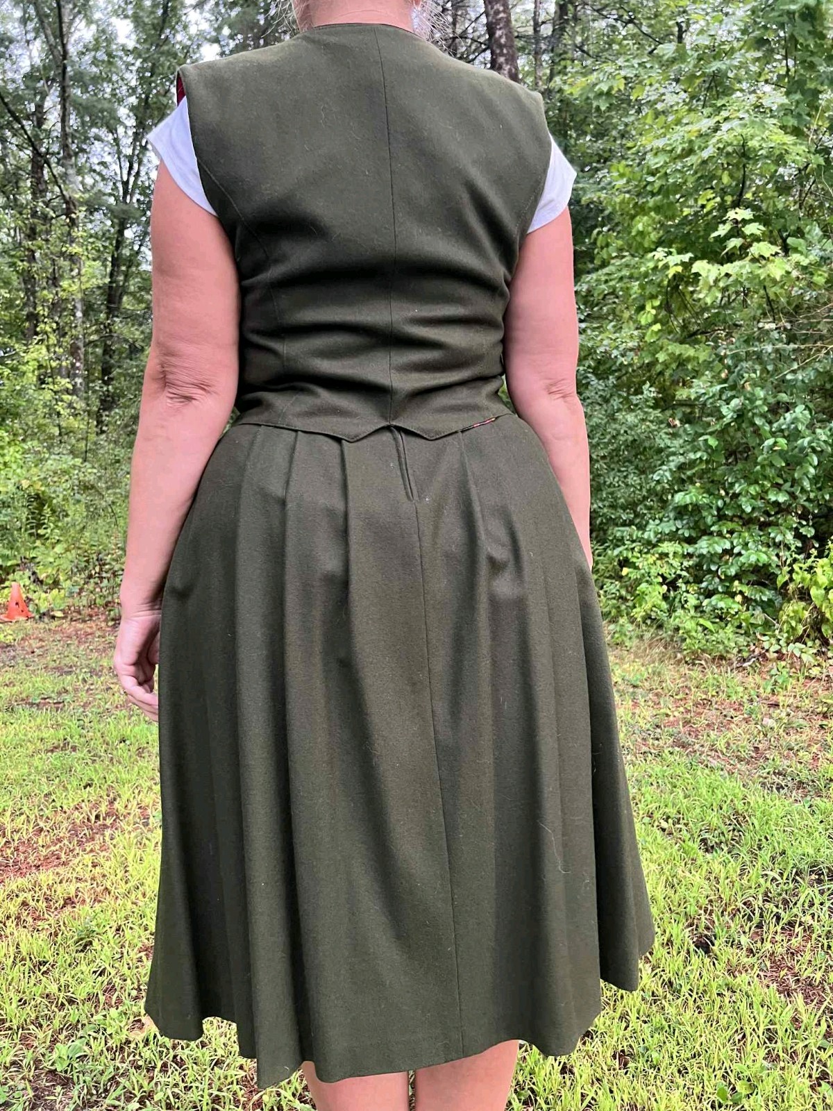 Vintage Julius Lang TRACHTEN Sz 10 Vest Skirt Bavarian Traditional Octoberfiest