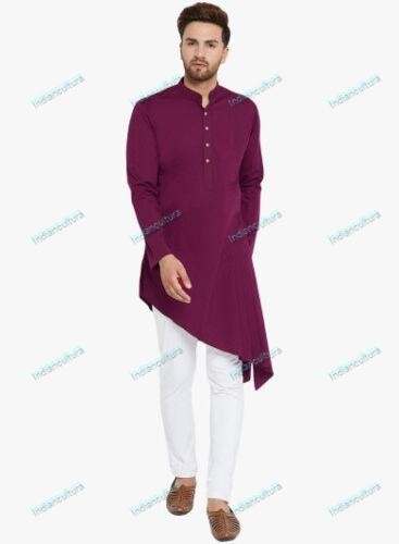 Mens Kurta with Pajama Pure Cotton Plain Traditional Ethnic Festival Mens Kurta