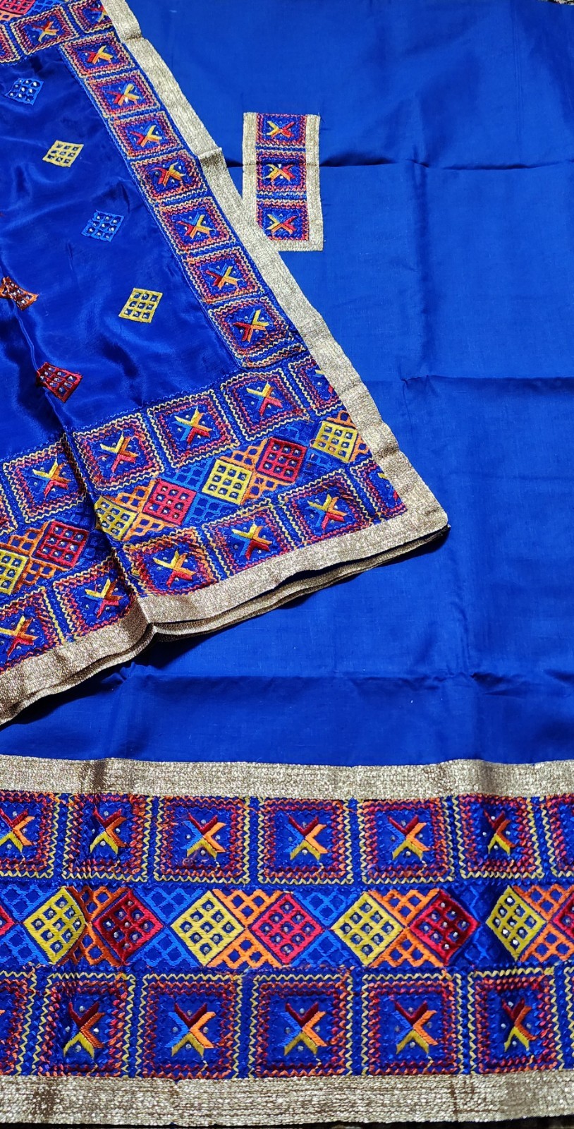 3 Peice 100% cotton Unstitched open fabric Salwar Kameez dupatta suit set