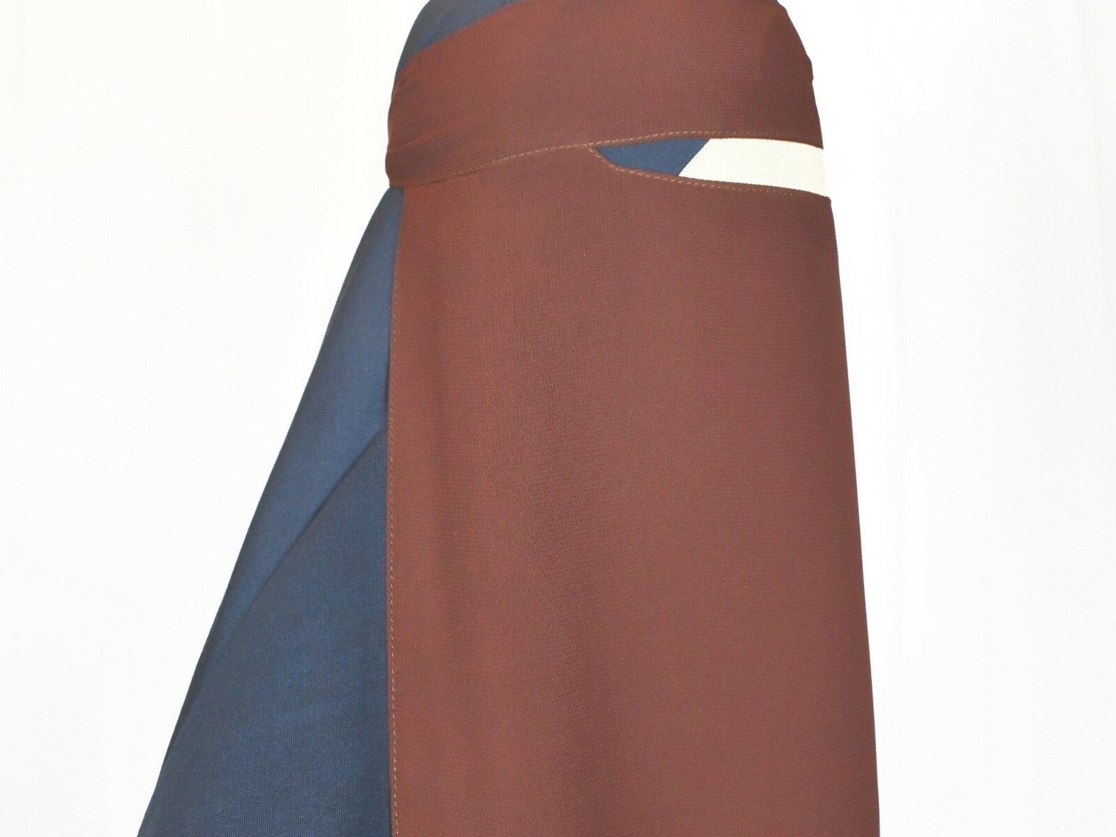 2pcs Saudi Long Single Layer Niqab Face Veil Muslim Burqa Quality Jilbab Islam