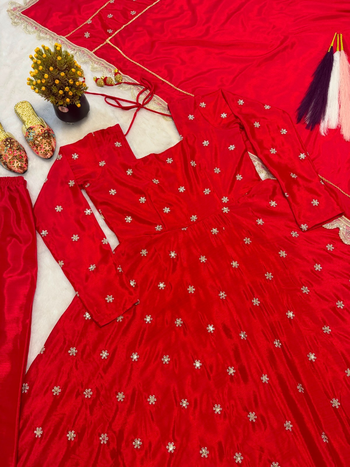 ANARKLI PAKISTANI INDIAN WEDDING PARTY WEAR DRESS BOLLYWOOD SUIT NEW
