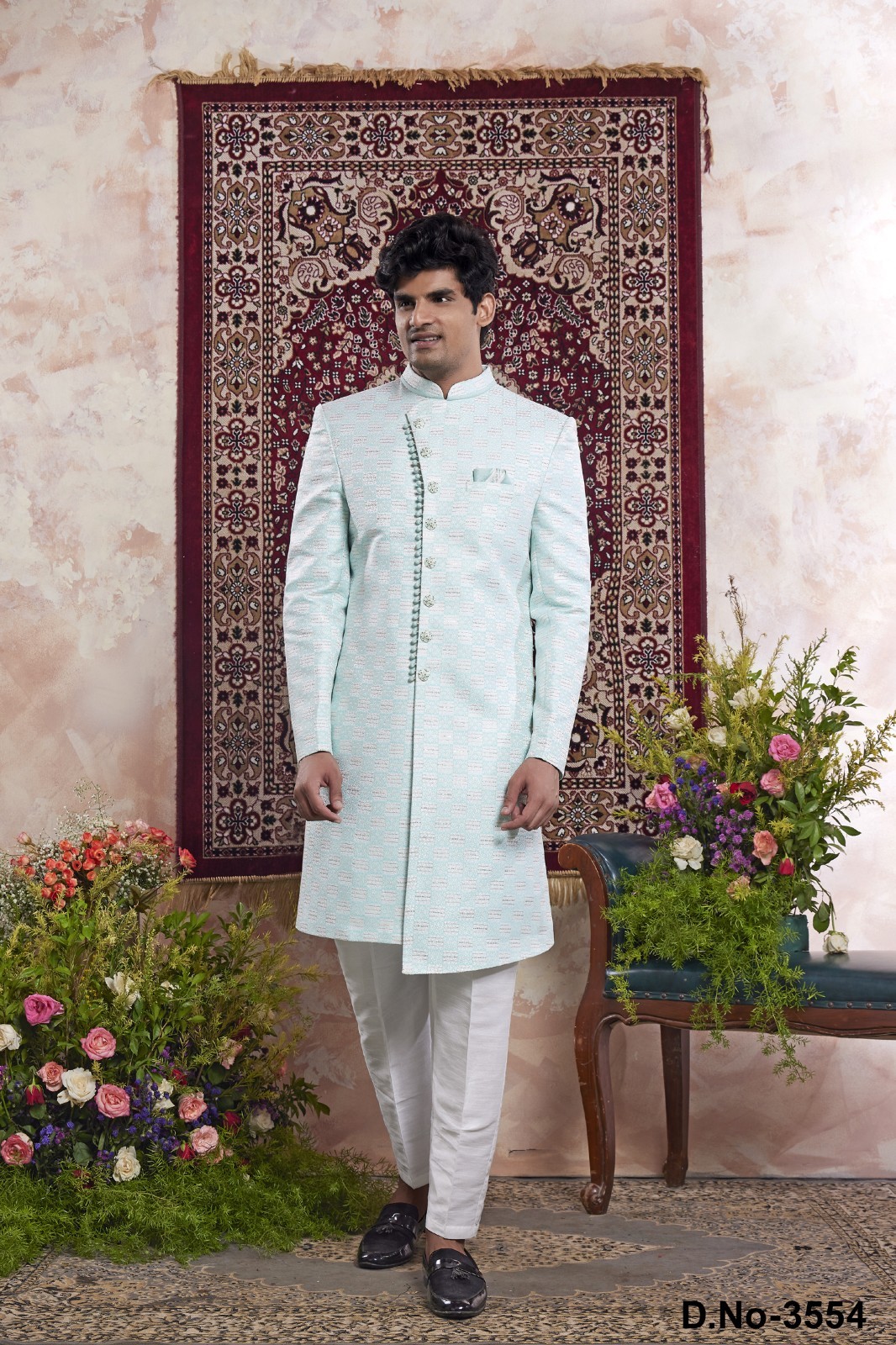 Indian Mens Designer Wedding Bollywood Wear Traditional Wear Indo Western Dress