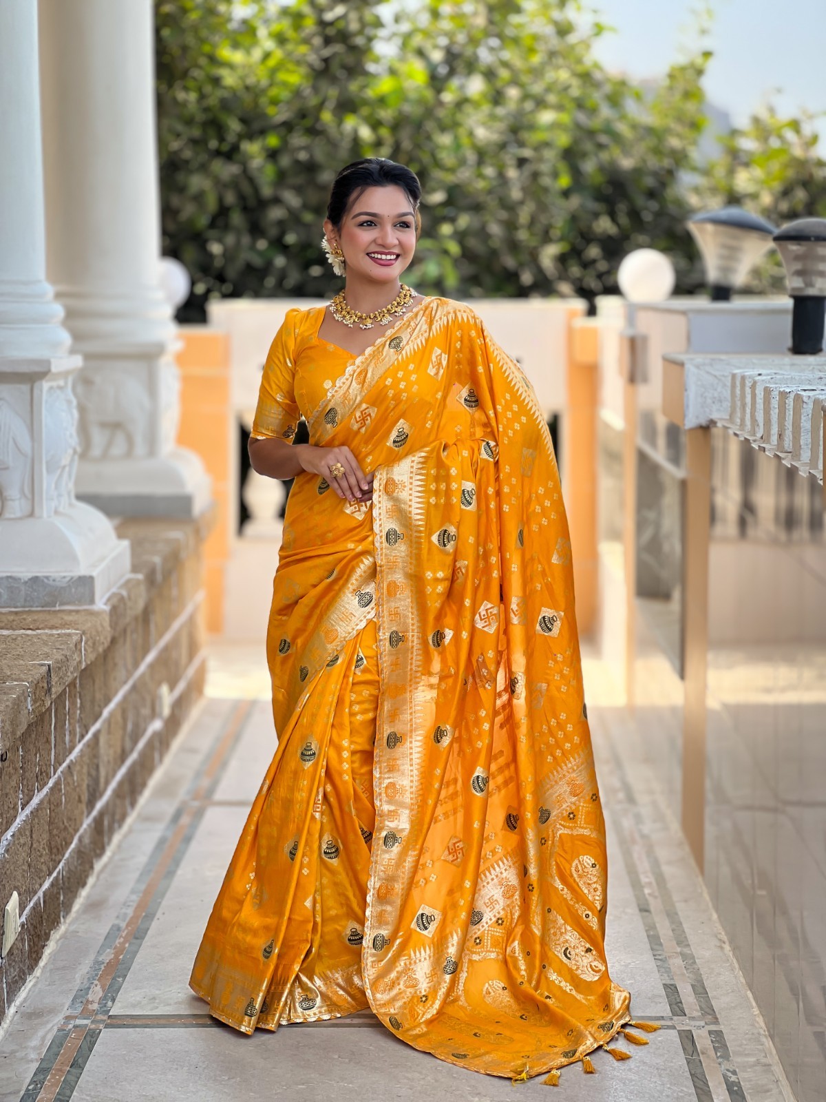 Designer Silk Saree With Blouse South Indian Wedding Party Bollywood Style