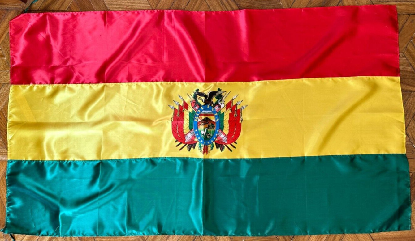 BOLIVIA FLAG BOLIVIAN COUNTRY 150 cmt. x 80 cmt. approx. tricolor