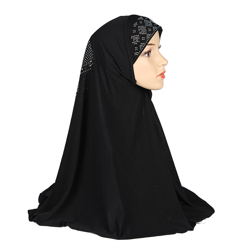 One Piece Amira Hijab Muslim Women Turban Wrap Shawls Headscarf Cover Islamic