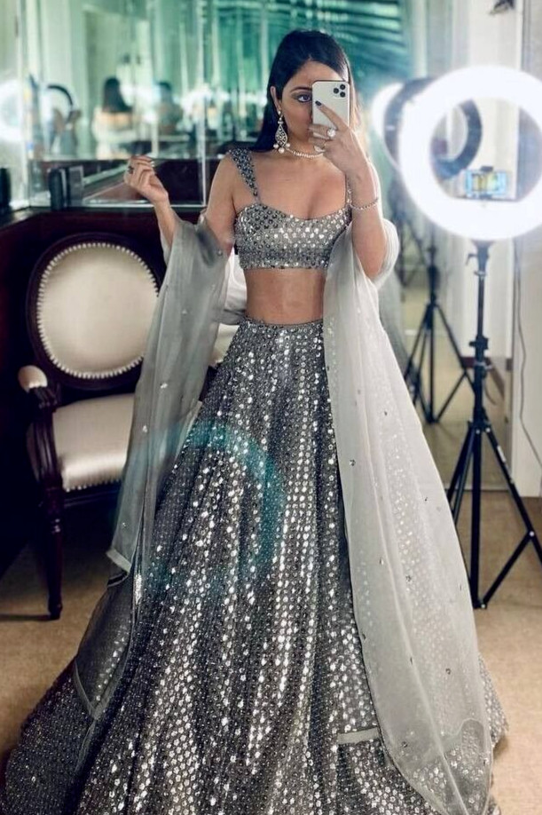 BOLLYWOOD LOOK KASTURI SILK LEHENGA CHOLI WITH DUPATTA FOR WOMEN FUNCTION WEAR