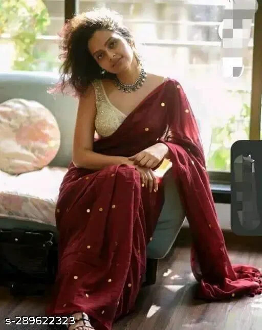 Women’S Khadi Cotton Saree with Running Blouse