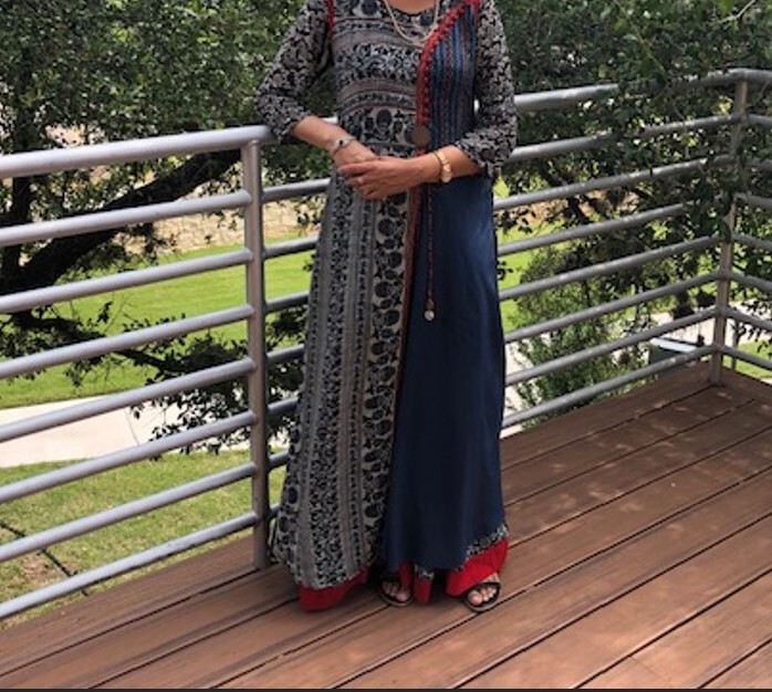Women dress Long Kurti Gown salwar kameez 1 pc sz M