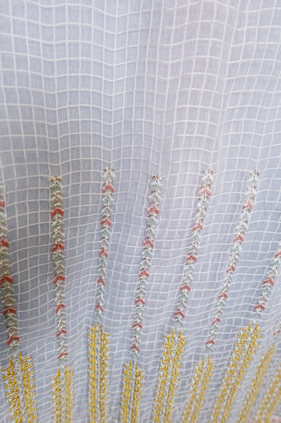 Sapphire Tunic Kurta Pakistani Formal Beaded L/S Embroidered Tunic Pearl Vine