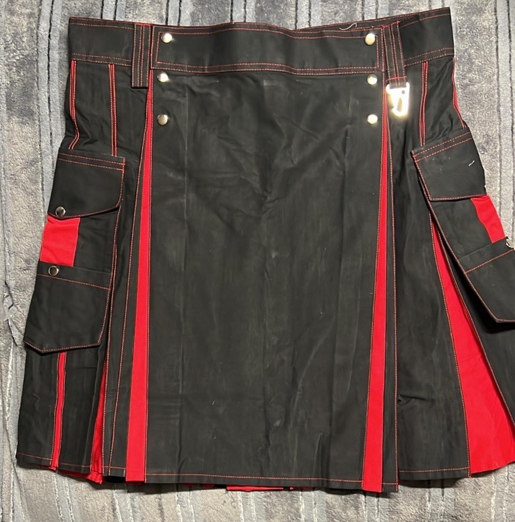 Fashion Utility Kilt (waist 44” Length 25”)