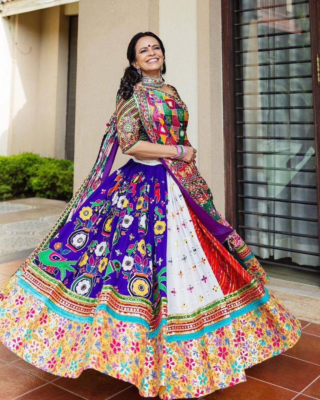 Designer Navaratri Lehenga Choli For Women Party Wear Bolywood By Aadat Export