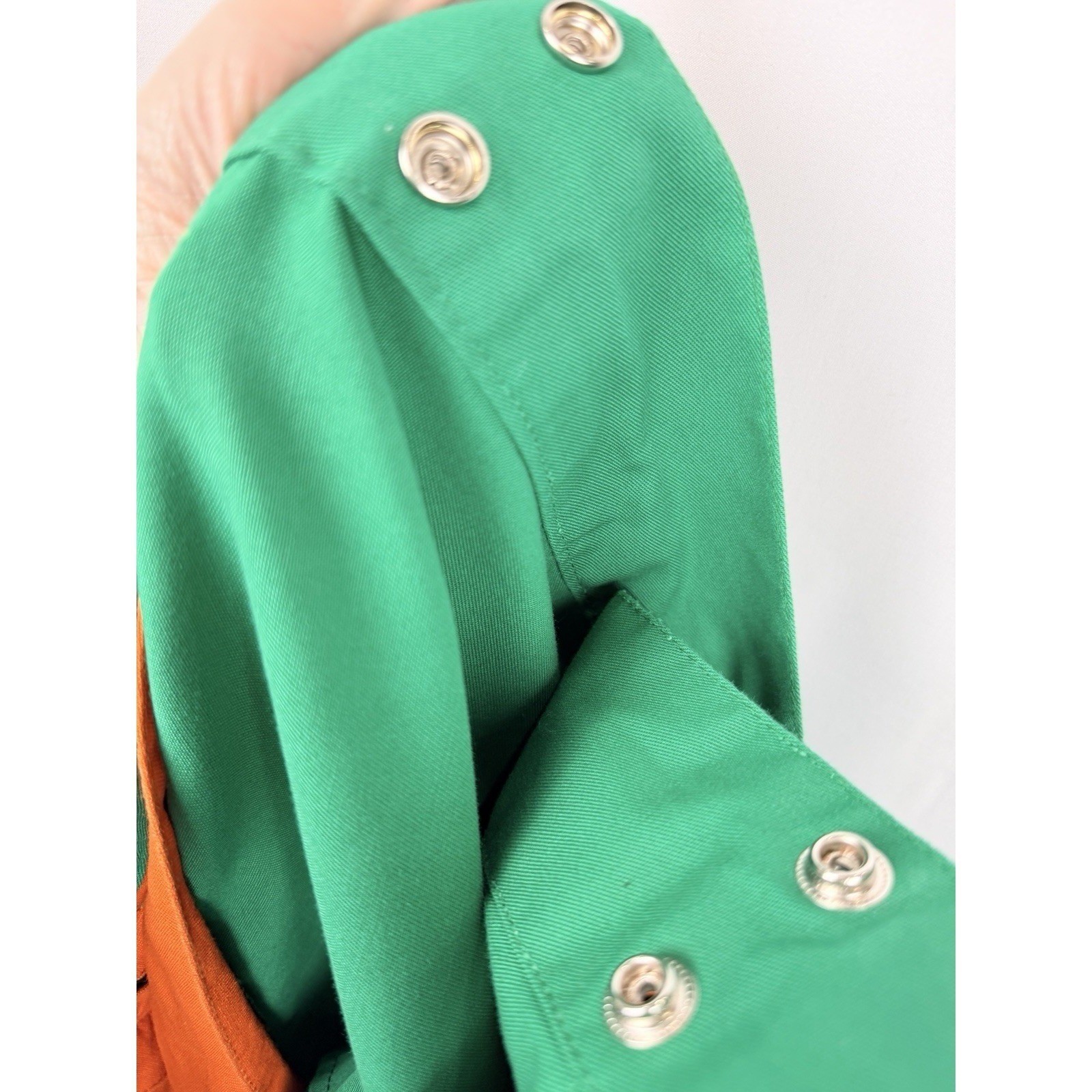 Custom Utility Kilt Green Orange Cargo Celtic Festival Highland LARP Size 44 Men