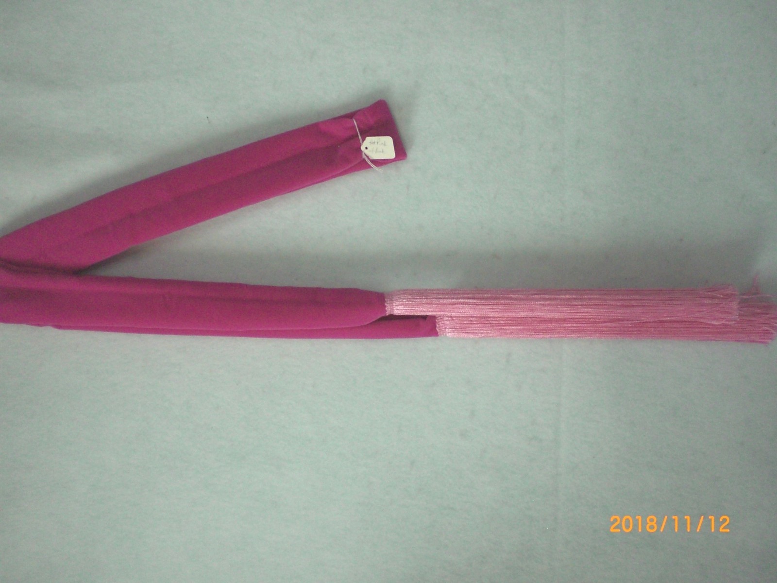 Gourd Dance Sash Hot Pink with 14″ Pink Fringe