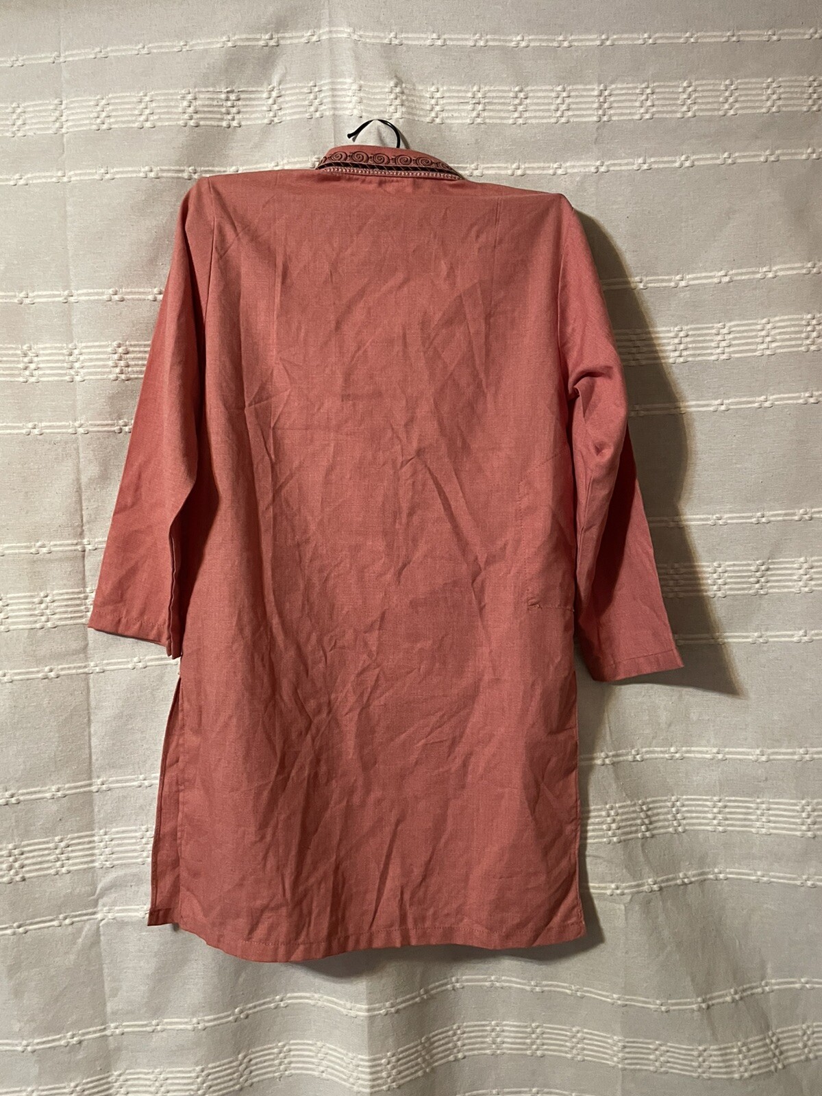 Filter Junior 22 Indian Style Kurta Pajama Embroidery Diamond Button 25.00