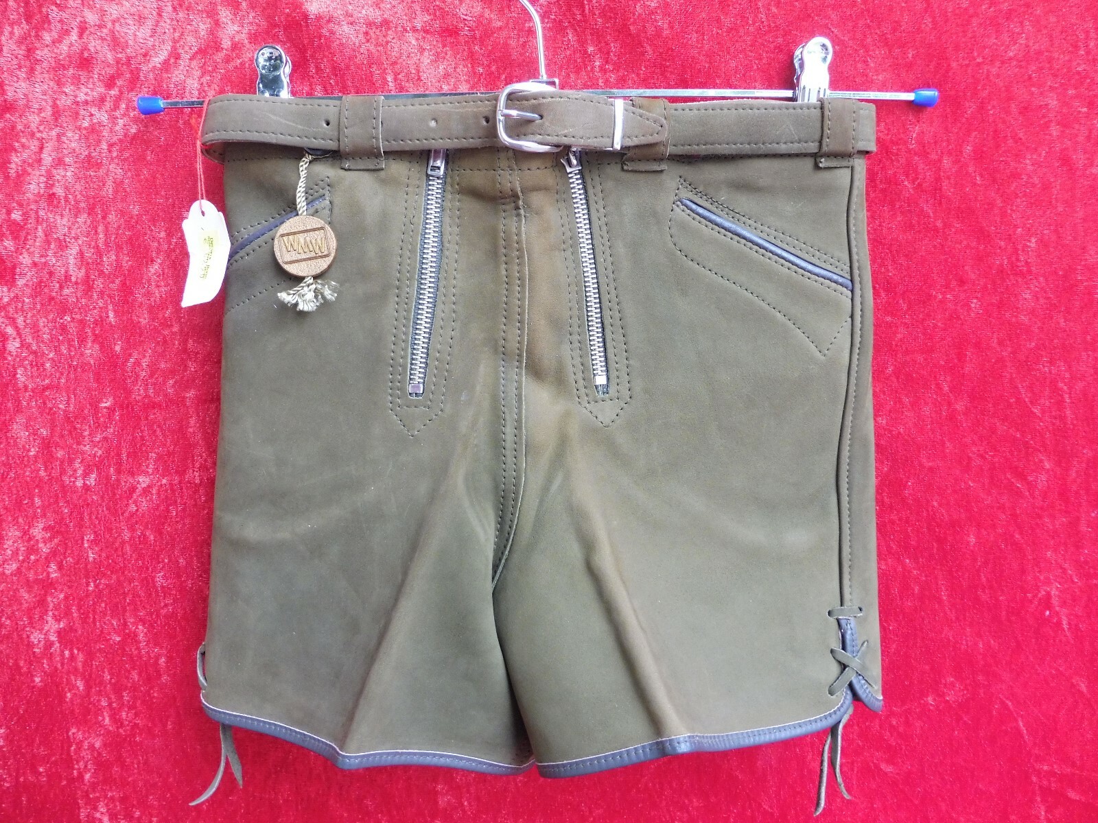 High-Quality Leather Pants, Size 4 / 104, Made in Germany, Short Pants, Children