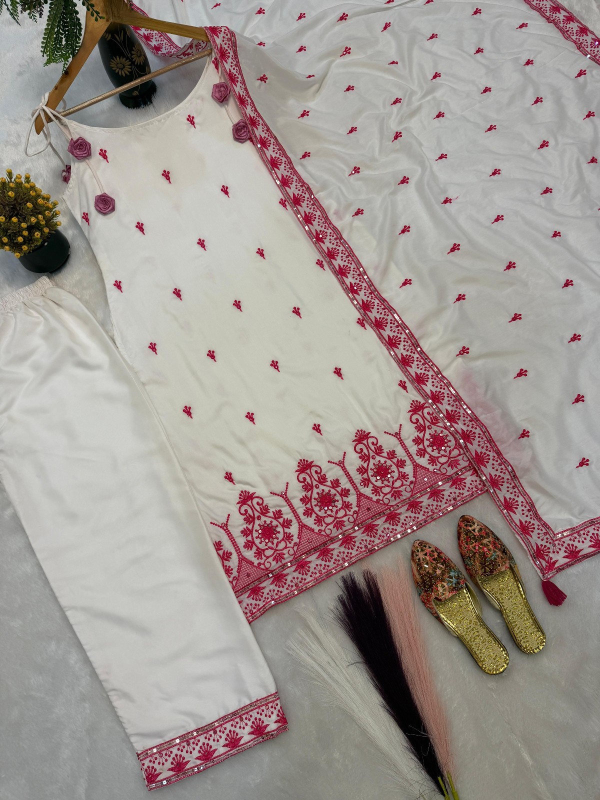 Designer Indian Pakistani top pent Bollywood Dress Party Wear Suit wedding