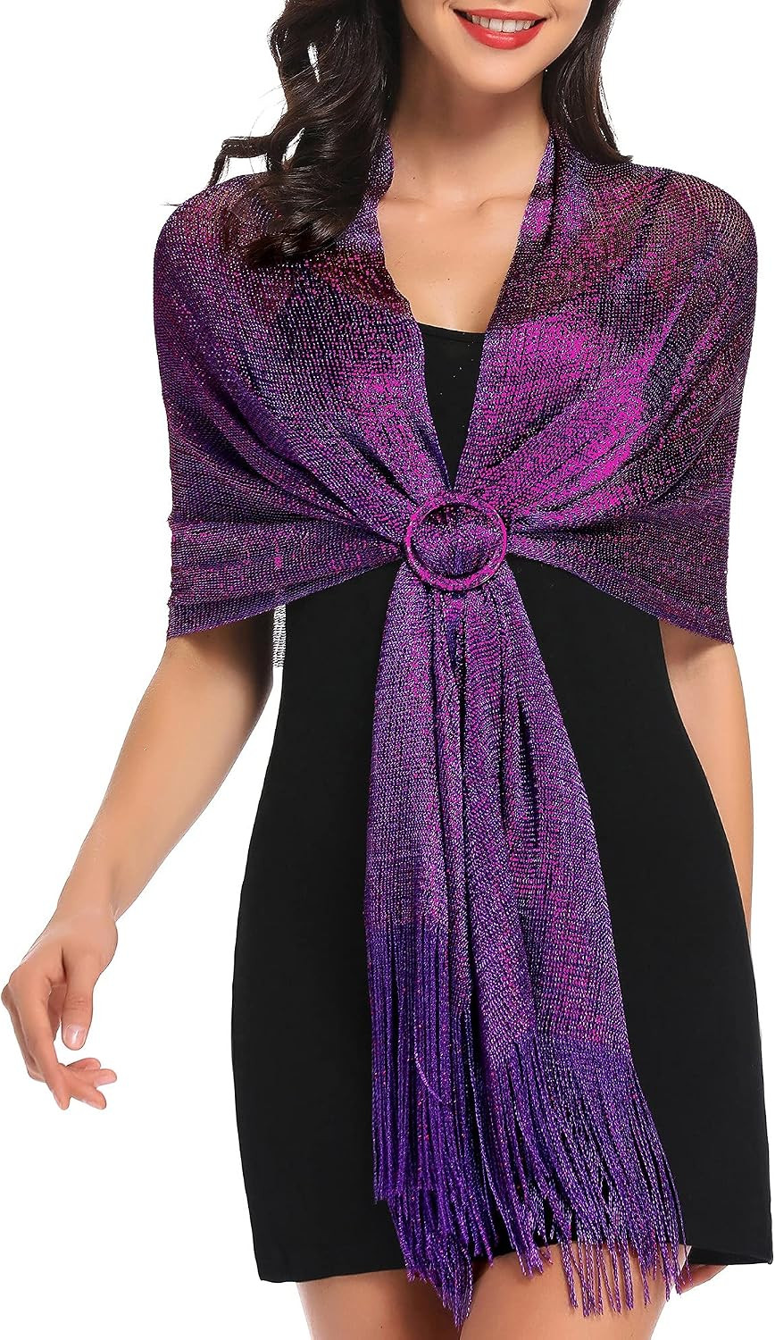 Sparkling Metallic Shawls and Wraps for Evening Party/Wedding/Formal Dresses (Wi