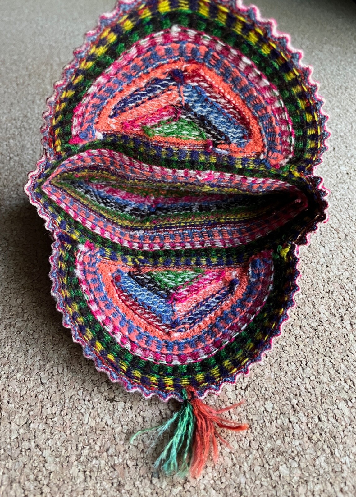 Vintage Hand Knit Peruvian Quechua Chullo Hat