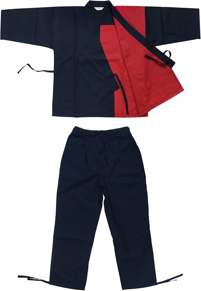Japanese Traditional Samue Workwear Bicolor Relaxing New From Japan