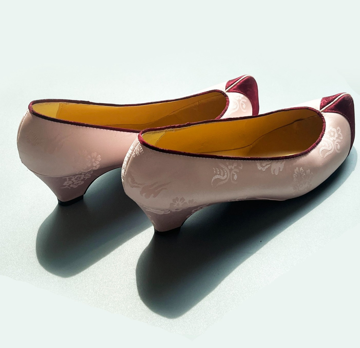 Korean Traditional Hanbok Shoes Flower Shoes for Women-Pink/Purple /245mm
