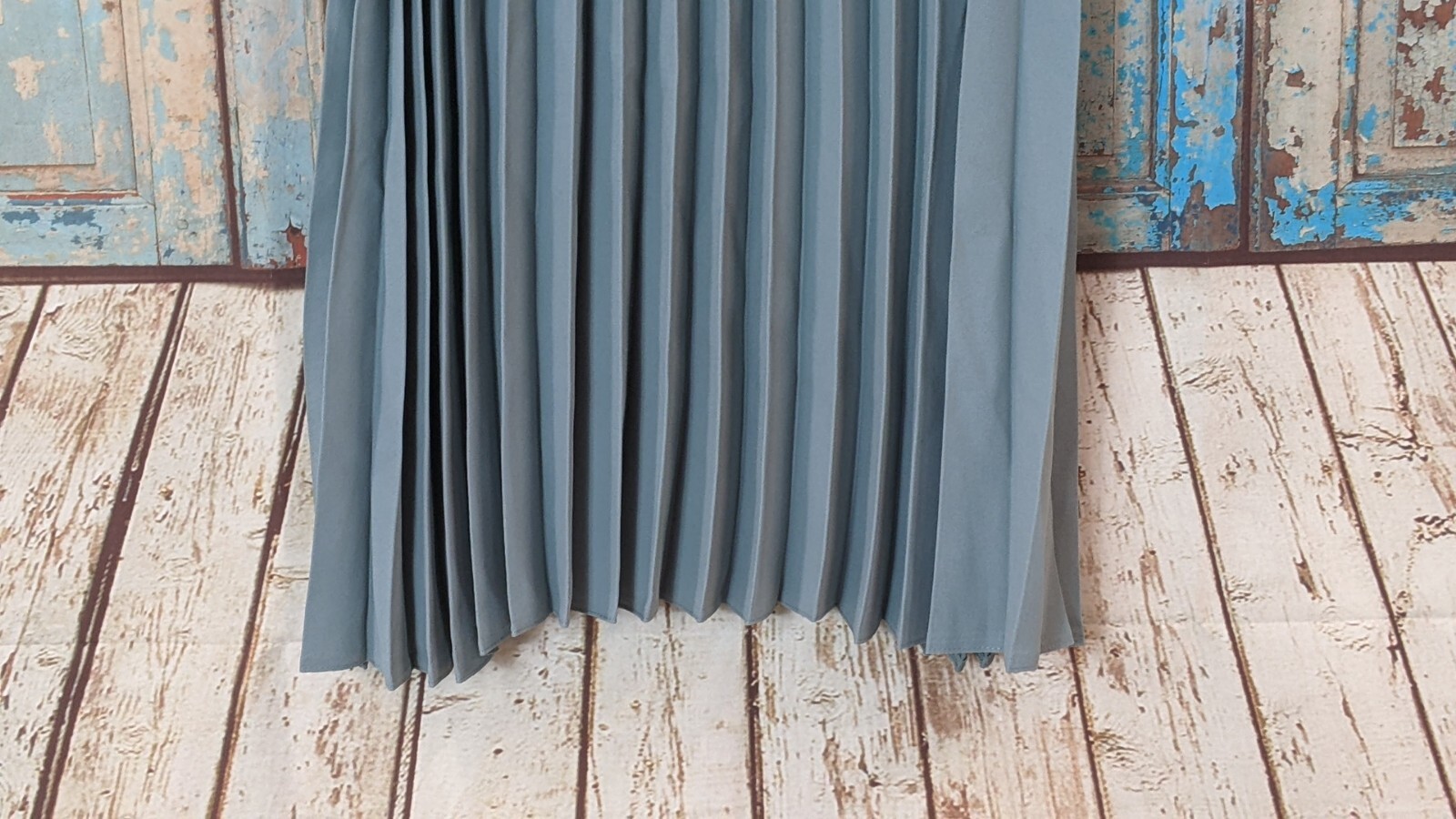 Shrup Womens Size Small Blue Modern Islamic Pleated Skirt Suit Dress 2 Piece