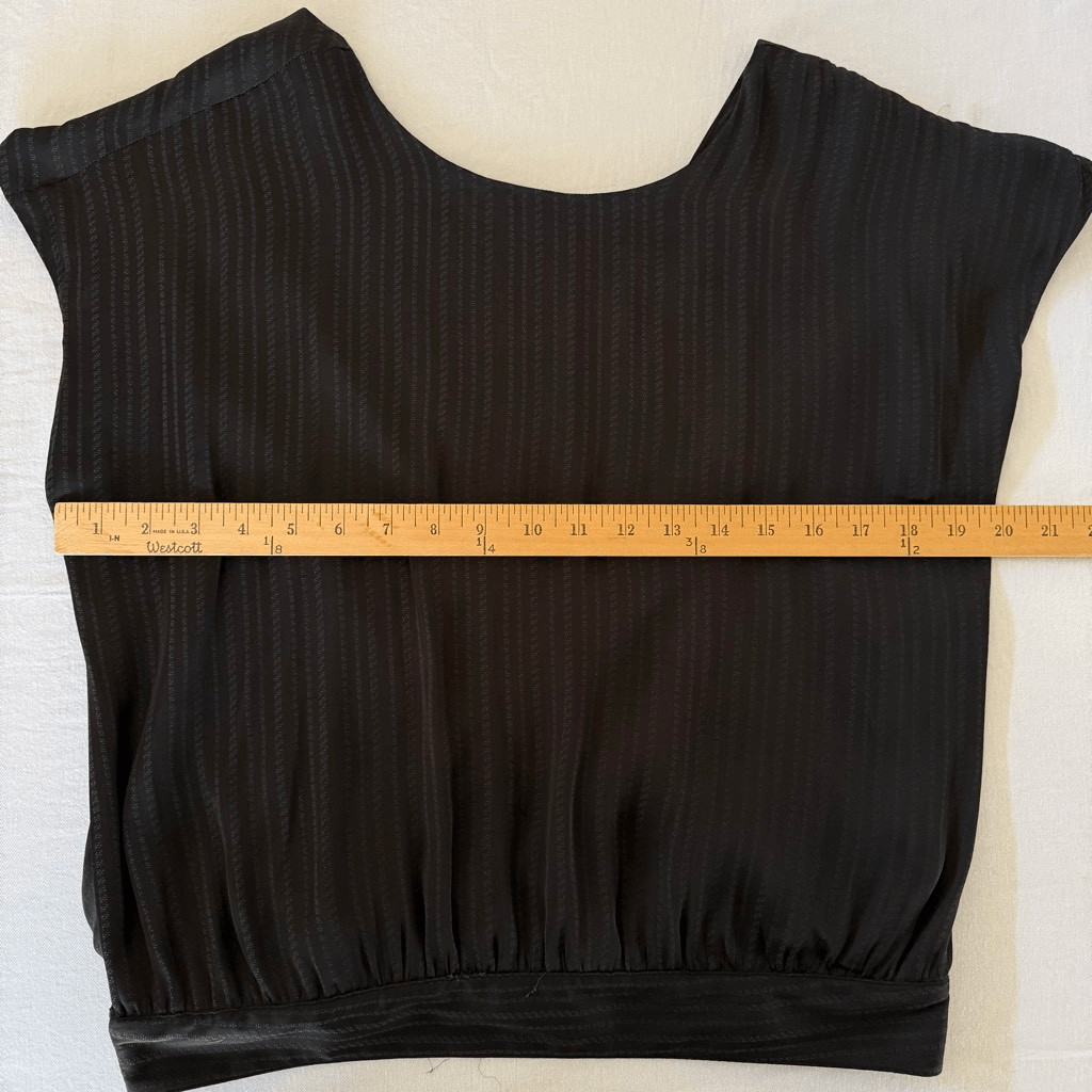 NWT Black Anthropologie Sleevless Blouse M