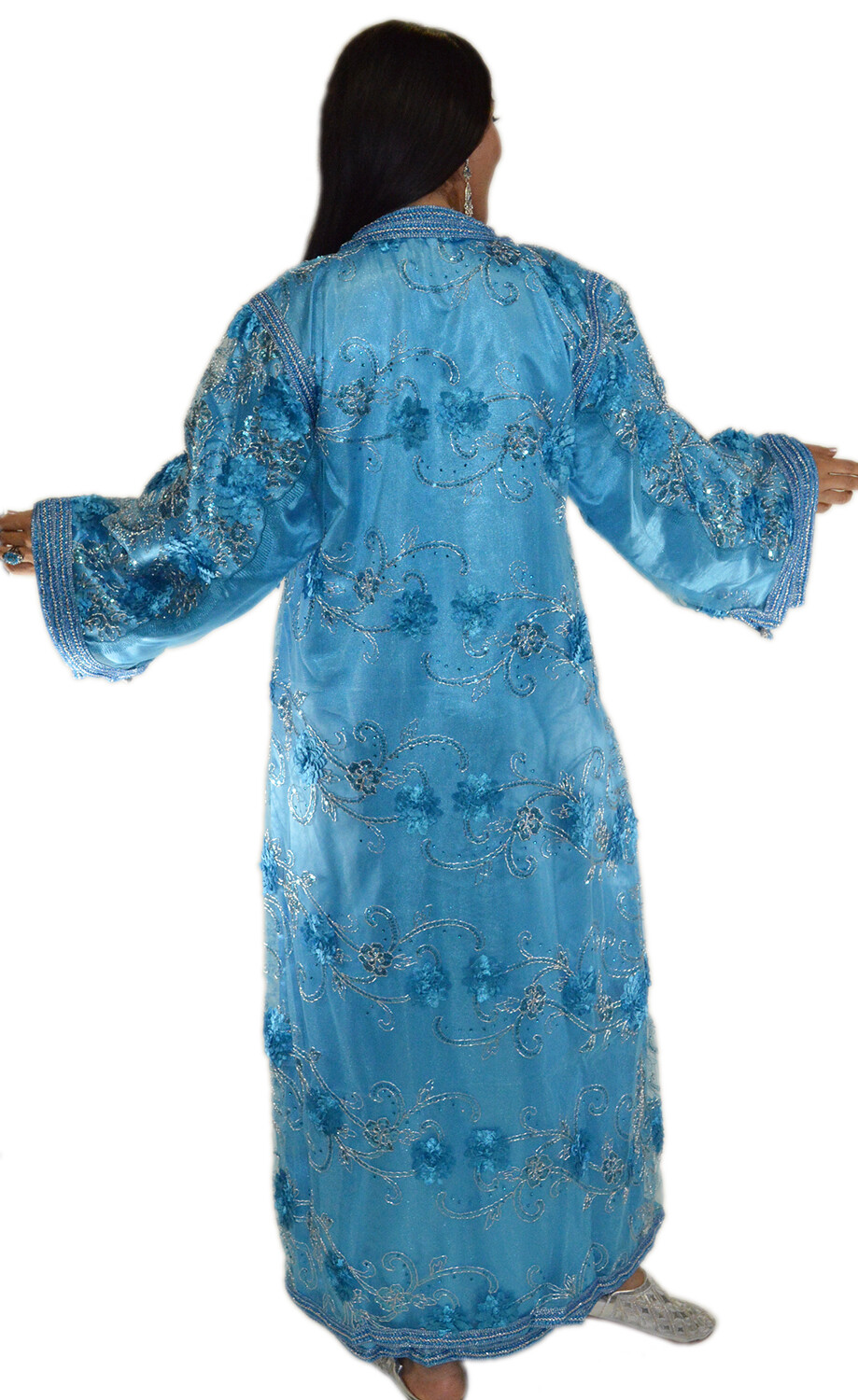 Moroccan Wedding Gown Caftan Kaftan Long Dress Abaya Tackchita Middle East